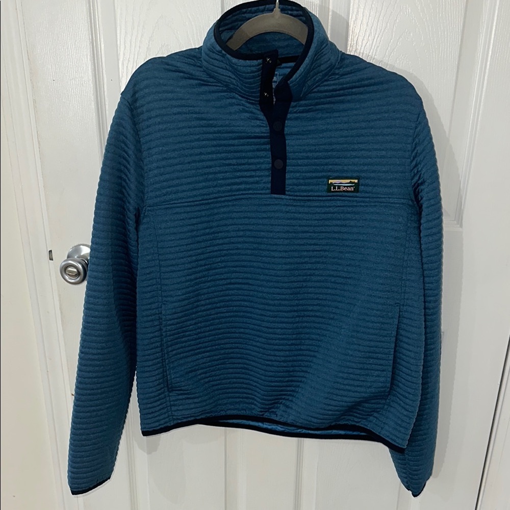 LL Bean Blue Pullover Sweater